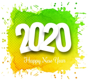Bright 2020 new year Logo Vector (.EPS) Free Download.
