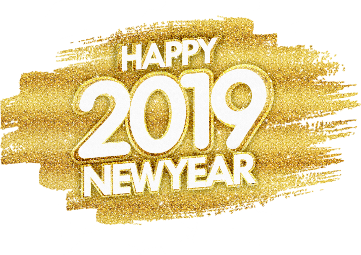 Happy new year gold glitter png image Free Download.