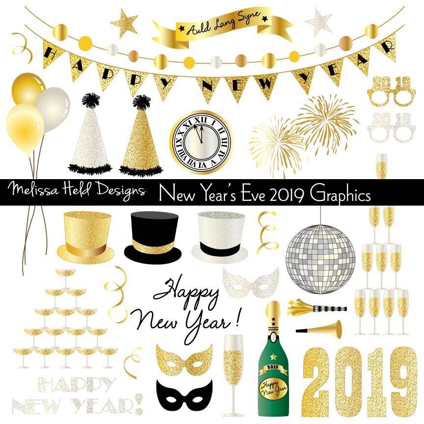 New Years Eve 2019 Clipart.