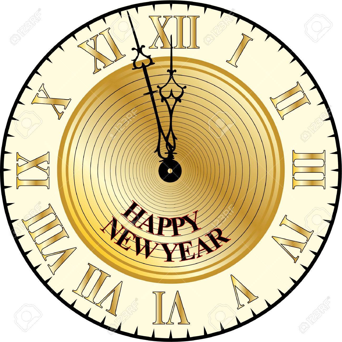 New years eve clock clipart 4 » Clipart Portal.