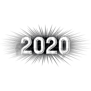 2020 burst new year clipart . Royalty.