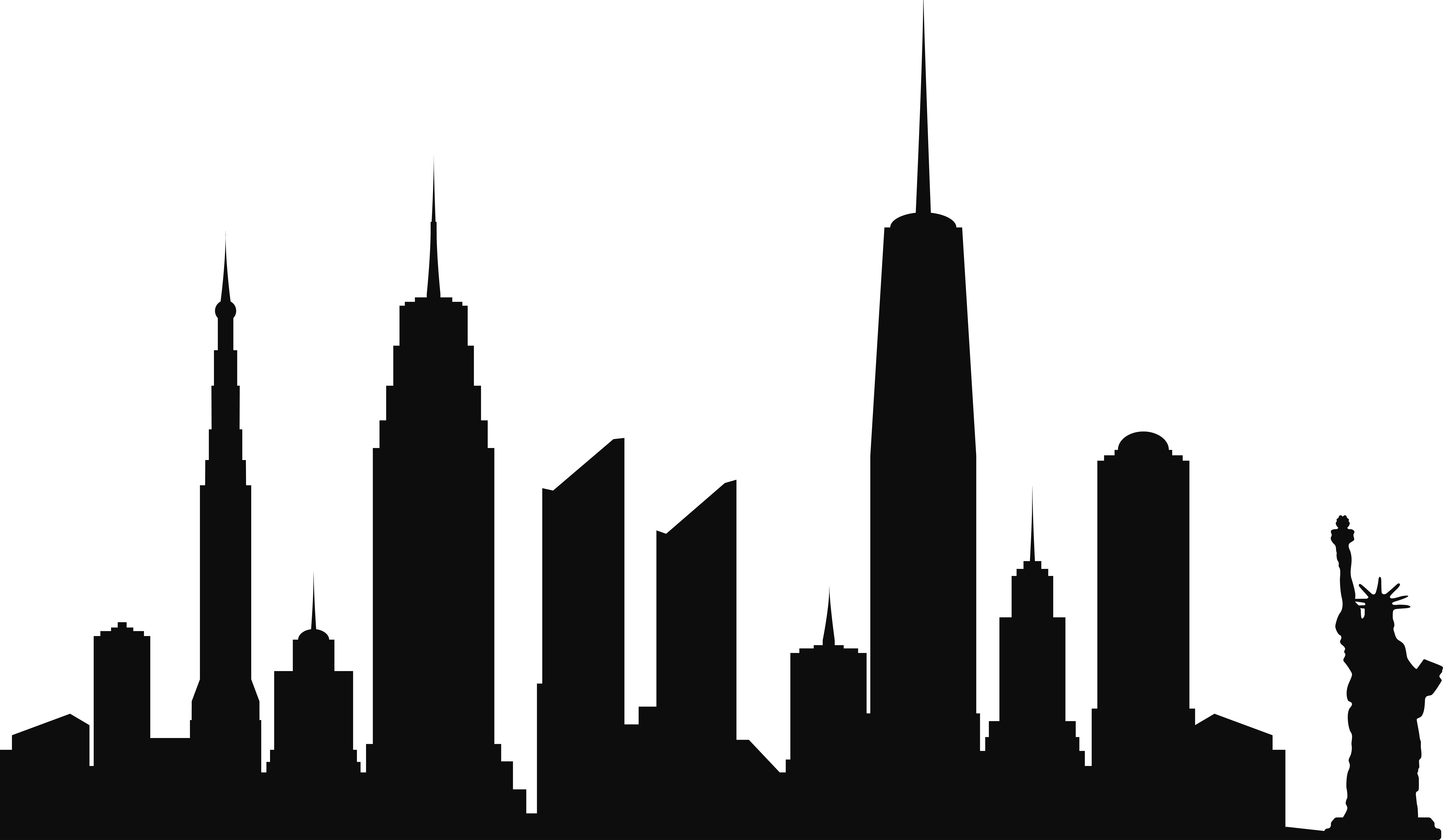 new york city skyline black and white clipart 10 free Cliparts