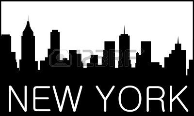 Related New York City Skyline Outline Drawing Clipart.