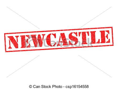 Stock Illustrations of NEWCASTLE Rubber Stamp over a white.