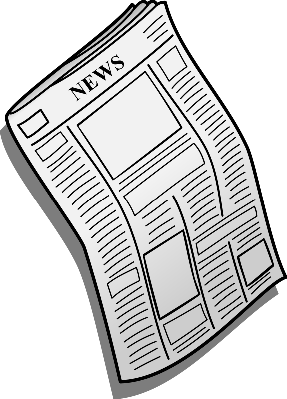 Newspaper clipart free images 2.