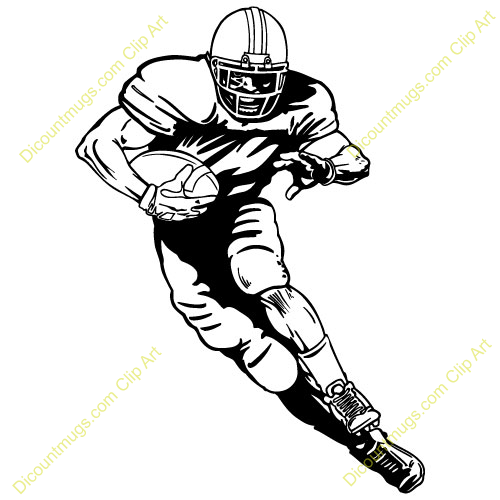 Nfl football character clipart.