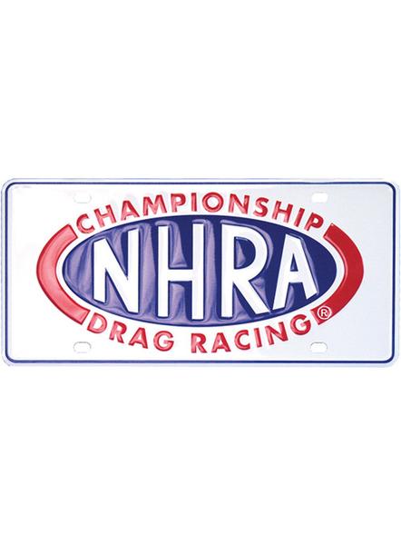 NHRA Logo Metal License Plate.