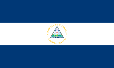 Nicaragua flag clipart.