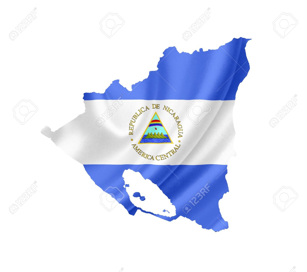 Nicaragua Map Clipart.