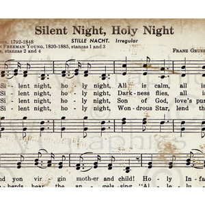 Silent Night Christmas Sheet Music Christian Hymn Hymnal Dig.