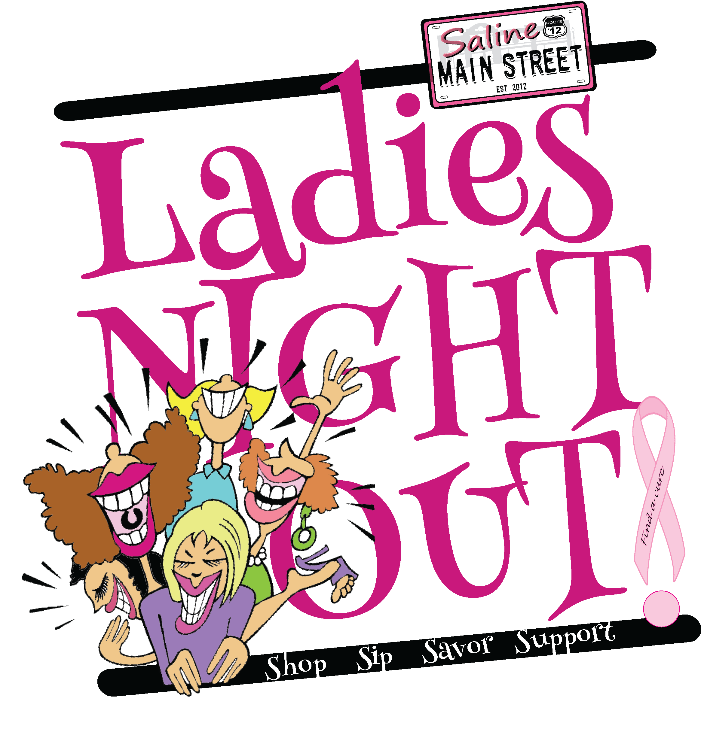 Ladies night out clip art.