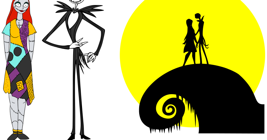 Download nightmare before christmas characters vector clip art 20 ...