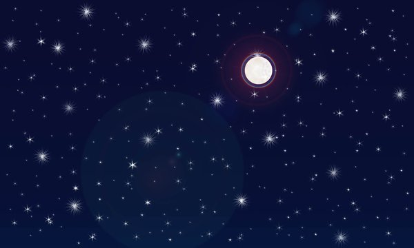 Night sky clipart.