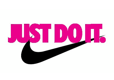 Nike Just Do It Logo clipart.
