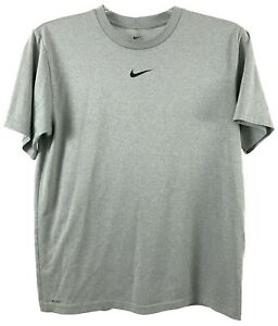 Details about Nike Gray Center Swoosh Logo Tee Shirt Size XL Mens Short  Sleeve.