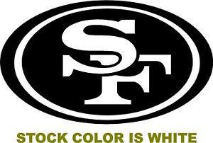 Details about SF 49ers OVAL Logo Decal vinyl sticker san francisco football  car NFL Niners.