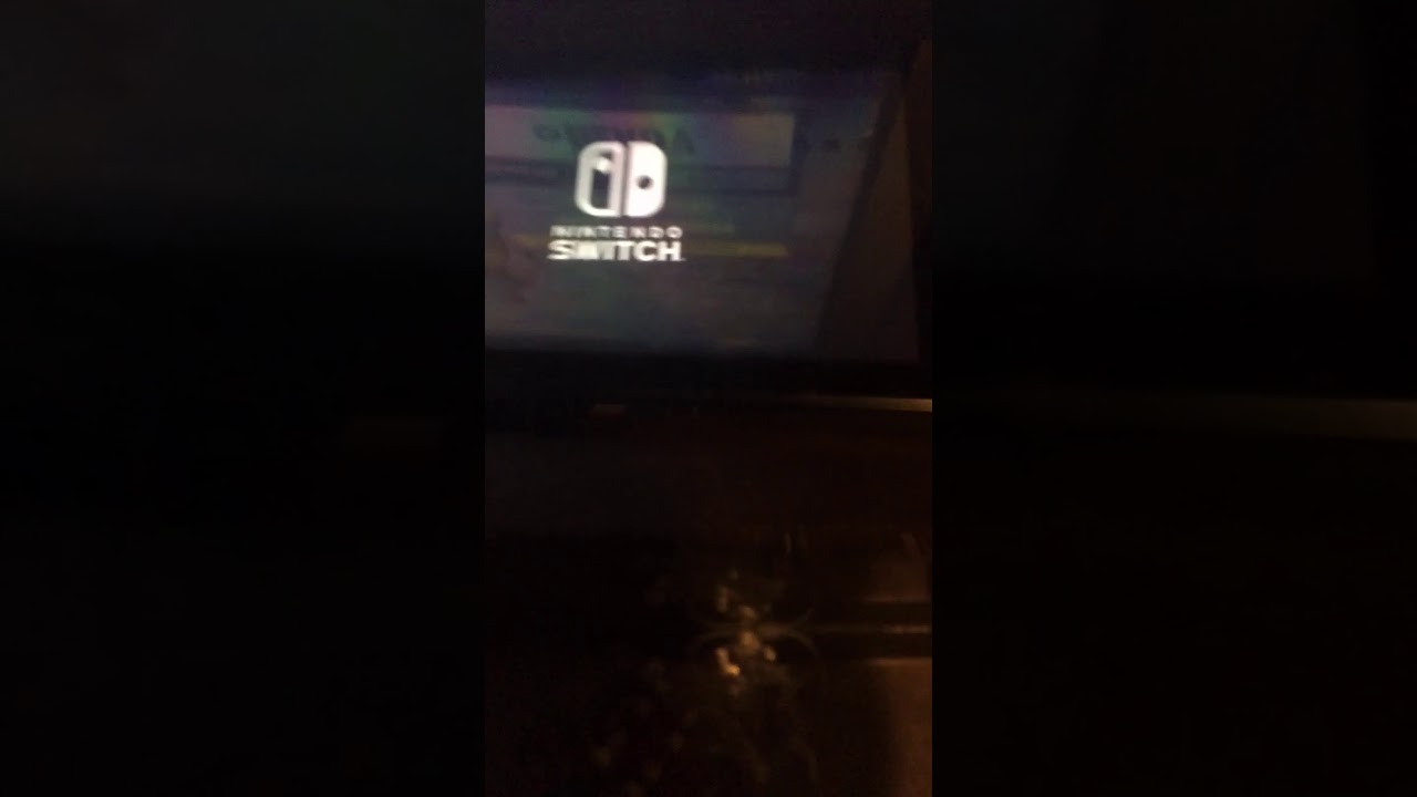 Nintendo switch logo stuck on.
