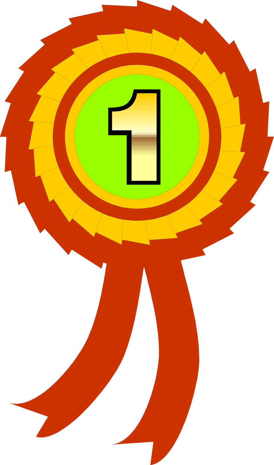 First Place Ribbon Clipart 5815.