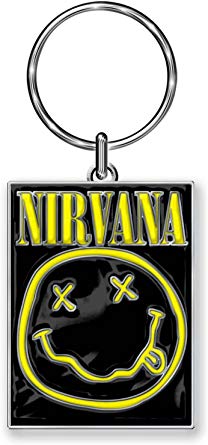 Amazon.com: Nirvana Keyring Keychain Smiley Face Band Logo.