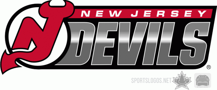 New Jersey Devils Wordmark Logo.