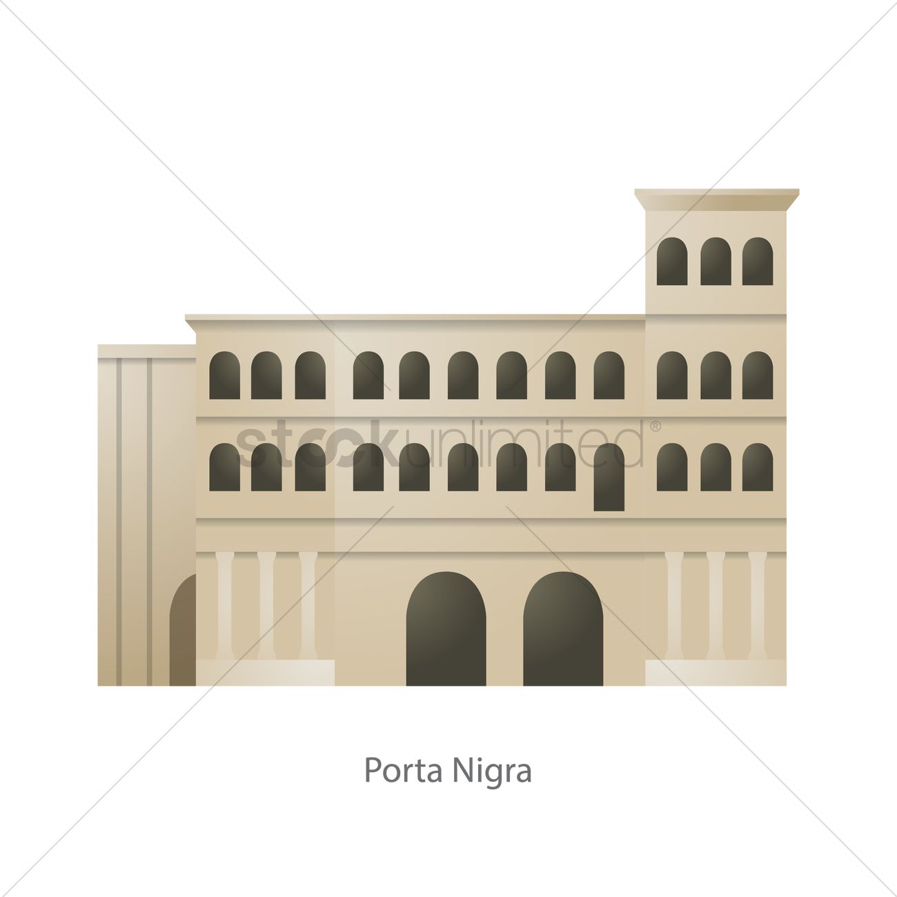 Porta nigra Vector Image.