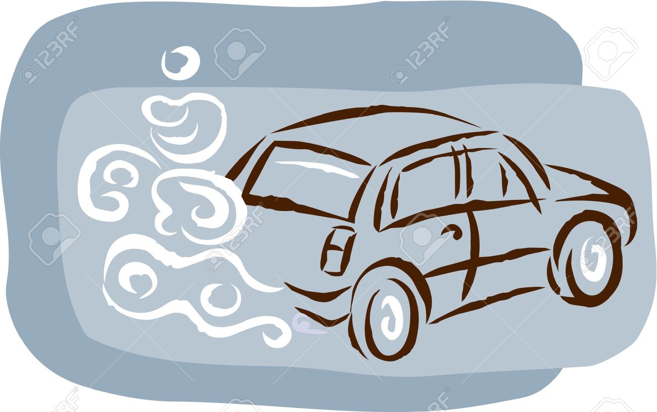 Car Air Pollution Clipart.