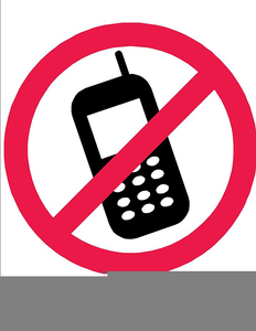 Free No Cell Phones Clipart.