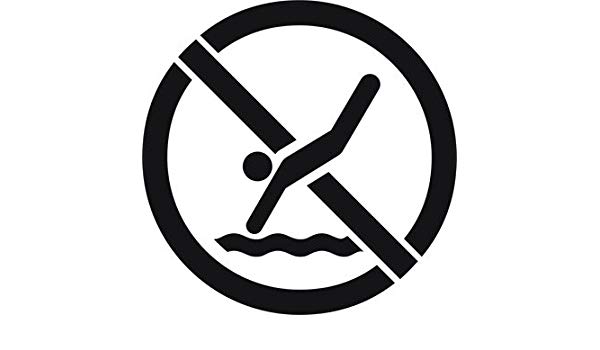 Amazon.com: No Diving Swimming Pool Recreational Stencil.