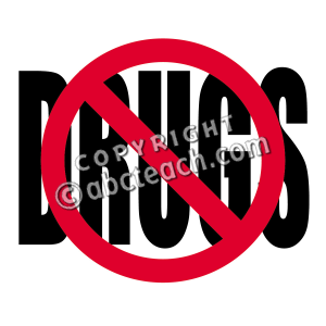 No Drugs Clipart.