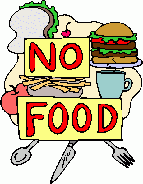 No Food Or Drinks Clipart.