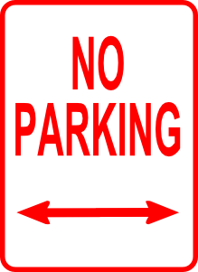 No Parking Sign Clip Art.