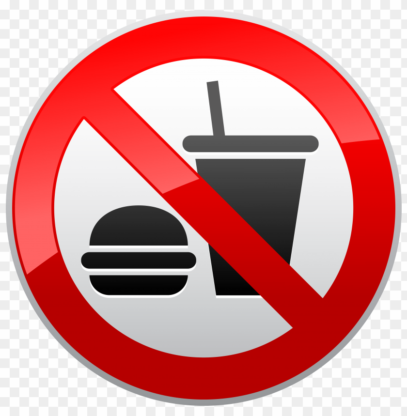 Download no eating or drinking prohibition sign clipart png.