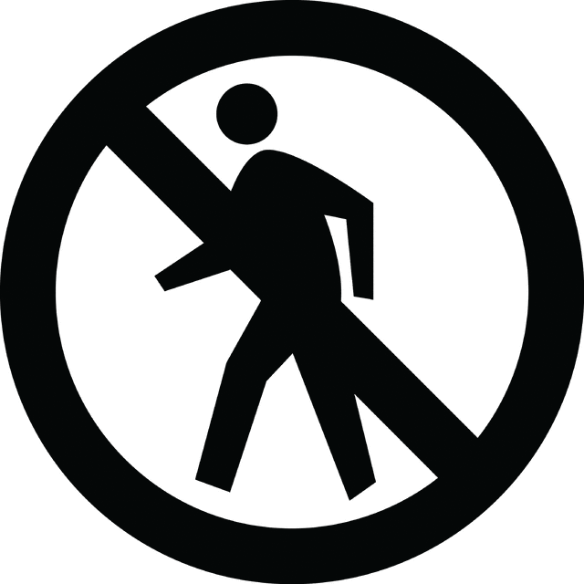 No Pedestrian Crossing, Silhouette.