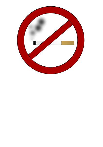 No smoking clipart vector clip art free design.