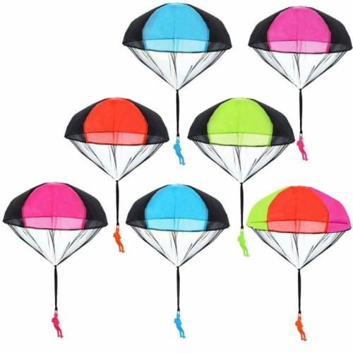 Details about Huihui Decoration 7 Pieces Parachute Toys,Tangle Free  Parachute Men Throwing Han.