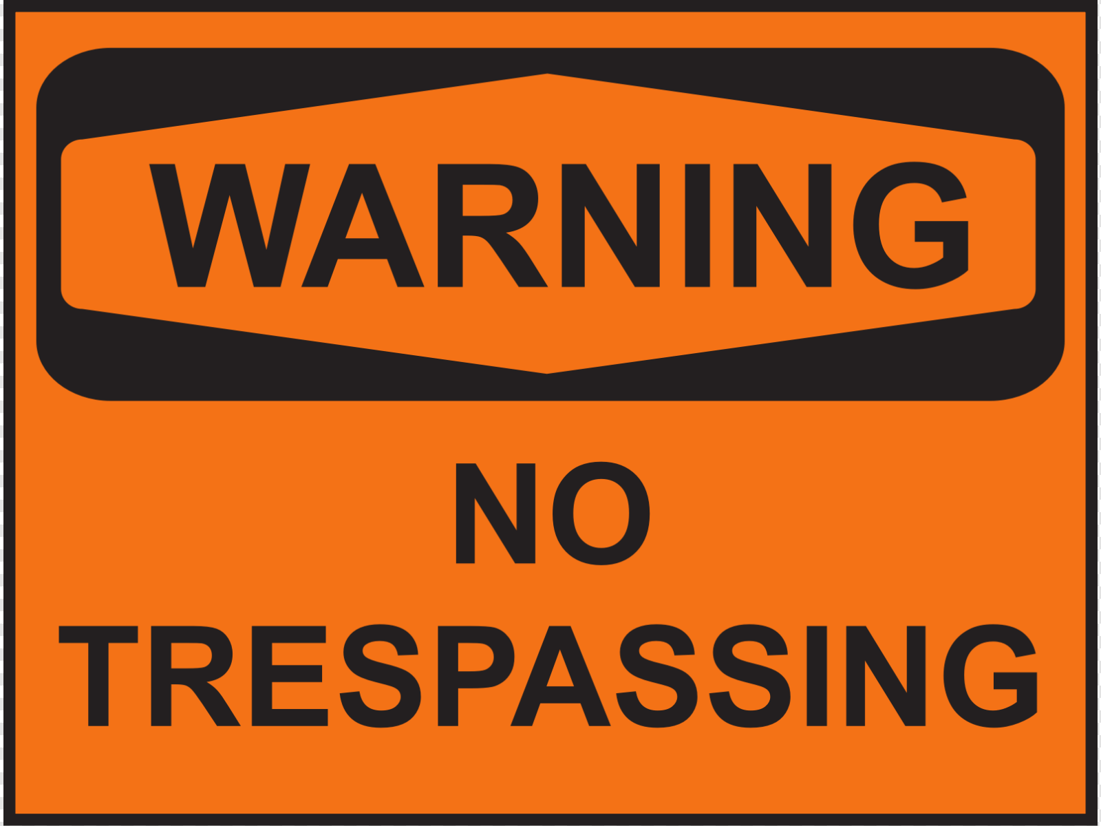 Warning No Trespassing Clip art, Icon and SVG.