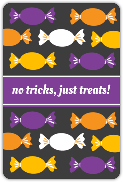 No Tricks Just Treats Halloween Invitation.