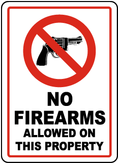 No Weapons Signs for Your Property.