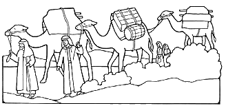 Nomadic people clipart.