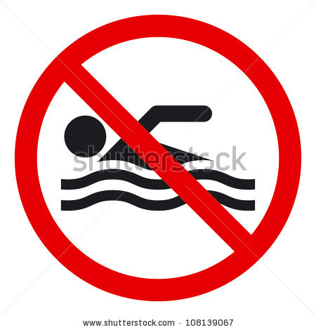 No Swimming Stock Images, Royalty.