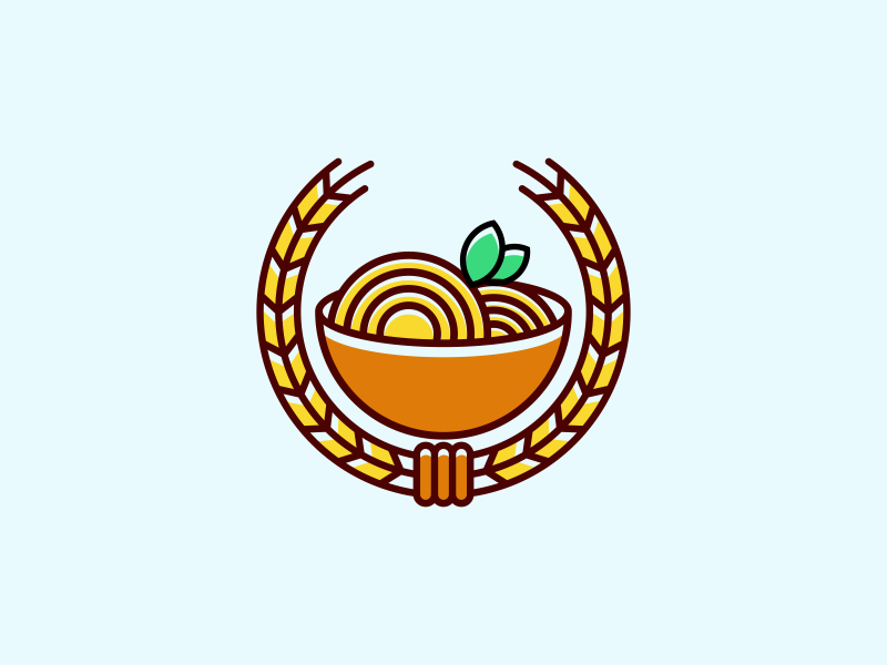 Noodles Logo Concept by mouze_art on Dribbble.