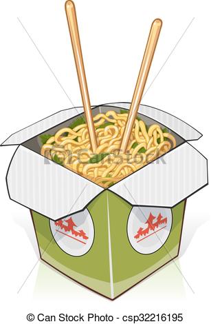 Chinese Food Clipart Noodles.