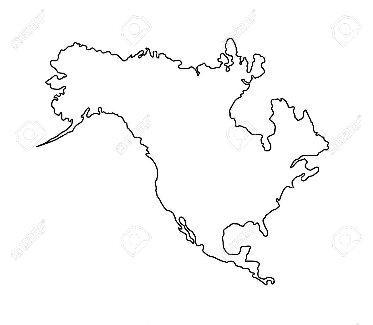 North america clipart black and white 3 » Clipart Portal.