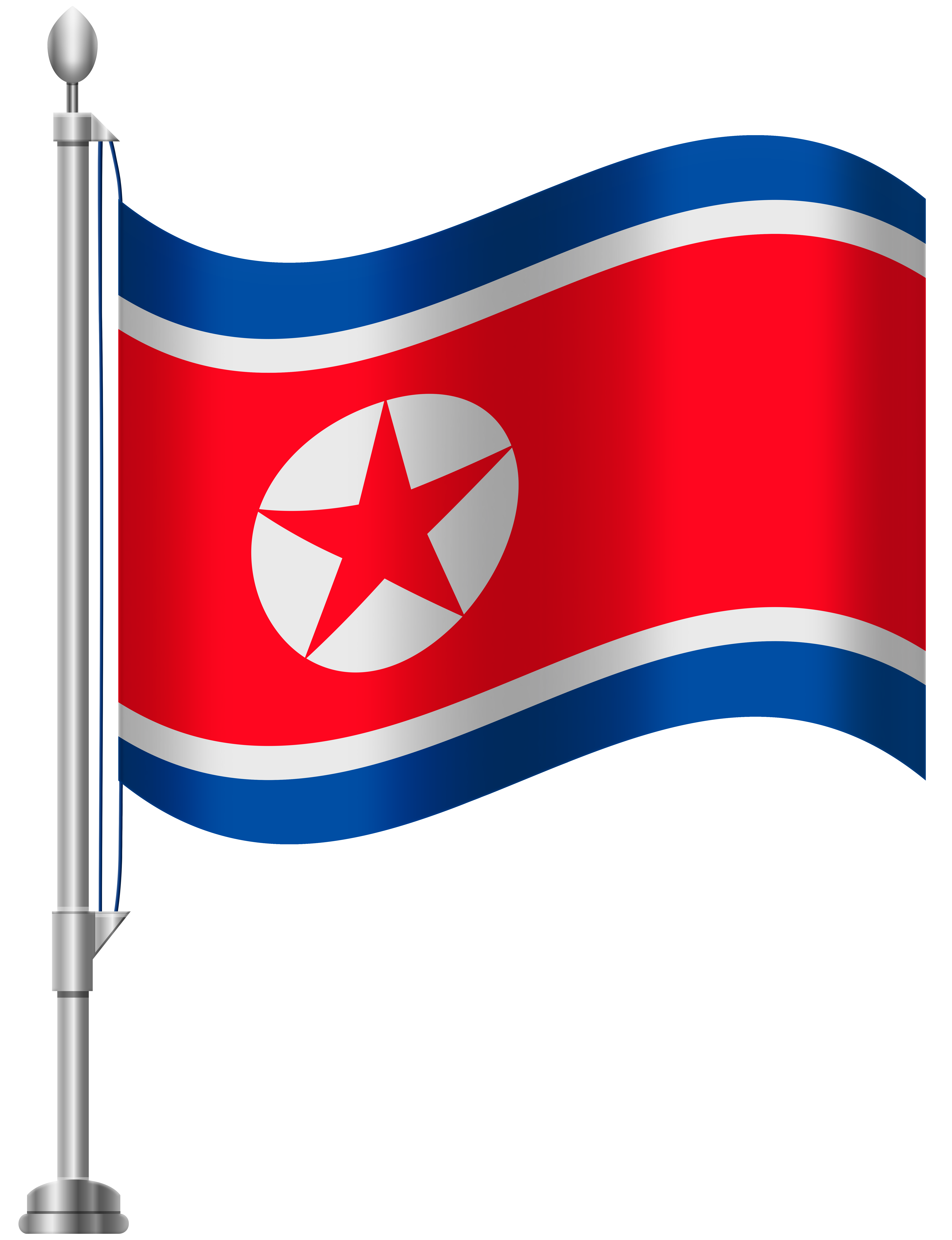 North Korea Flag PNG Clip Art.
