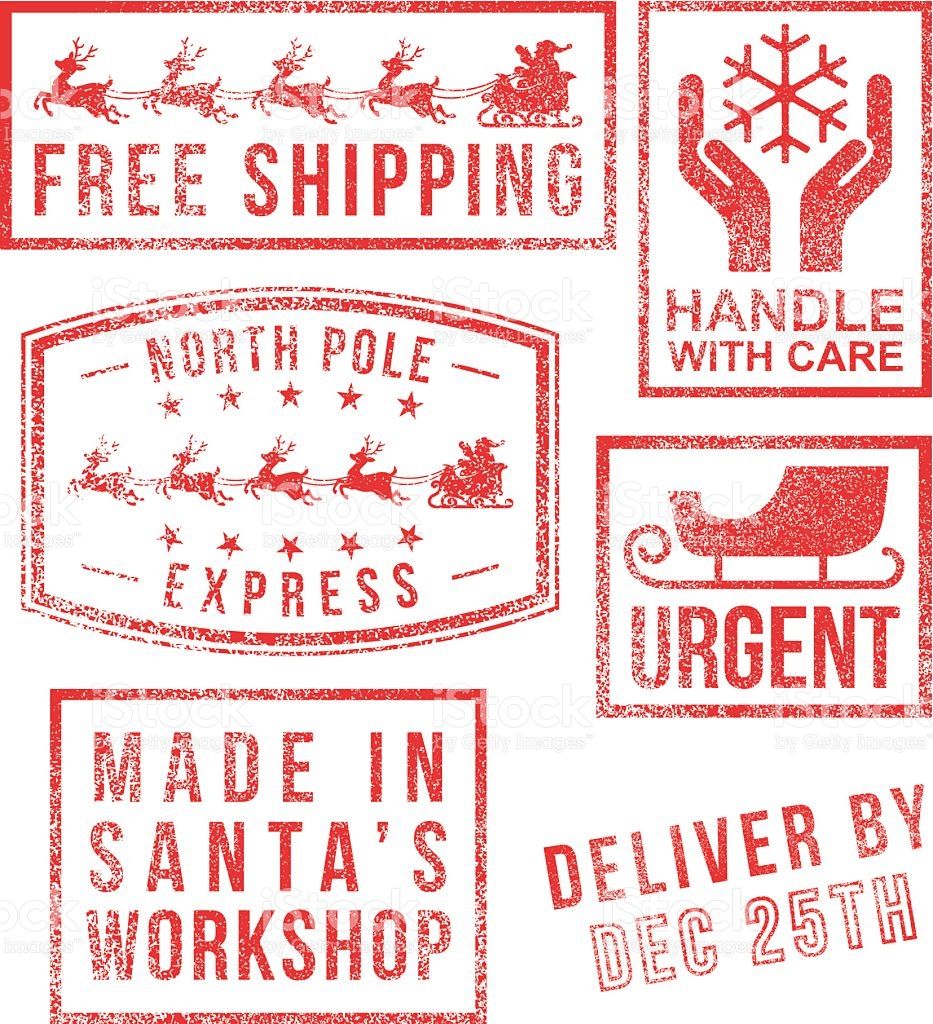 North Pole Stamps Printable