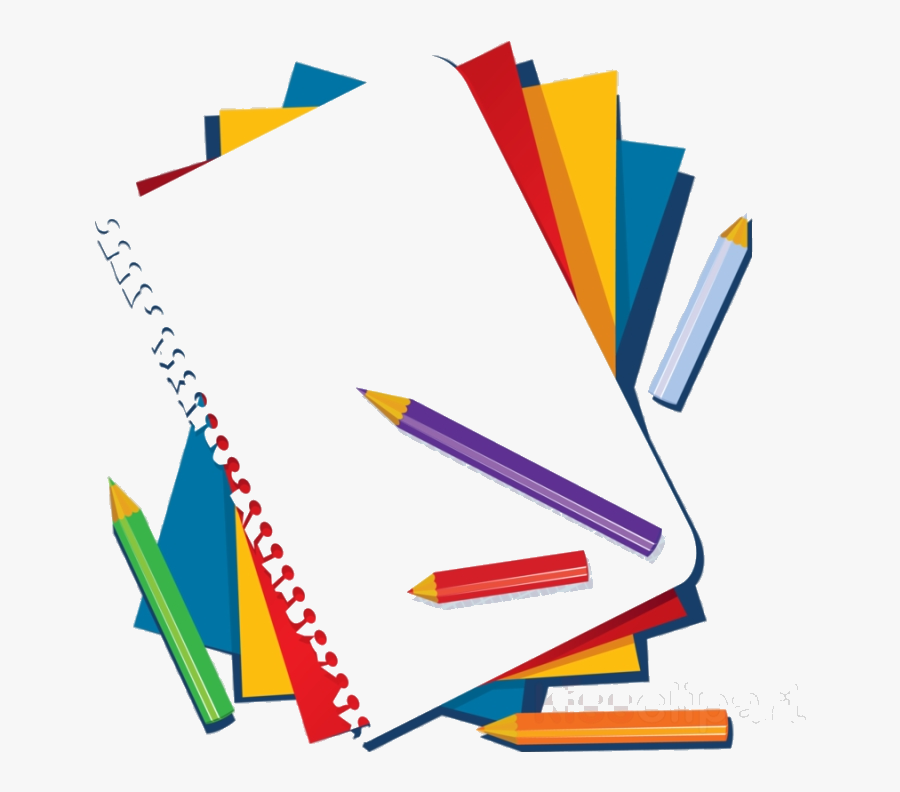 Pencil And Paper Rentre Scolaire Clipart Notebook Clip.