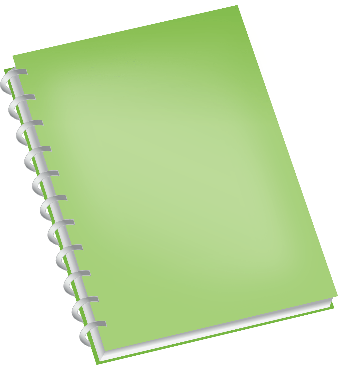 Green Notebook transparent PNG.