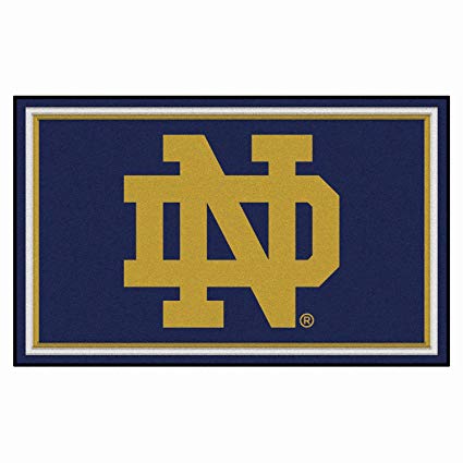 Fanmats Ncaa Notre Dame College Sports Team Logo Nylon Carpet Indoor Home  Room Decorative Tailgating Party Area Rug Floor Mat 4x6 46\