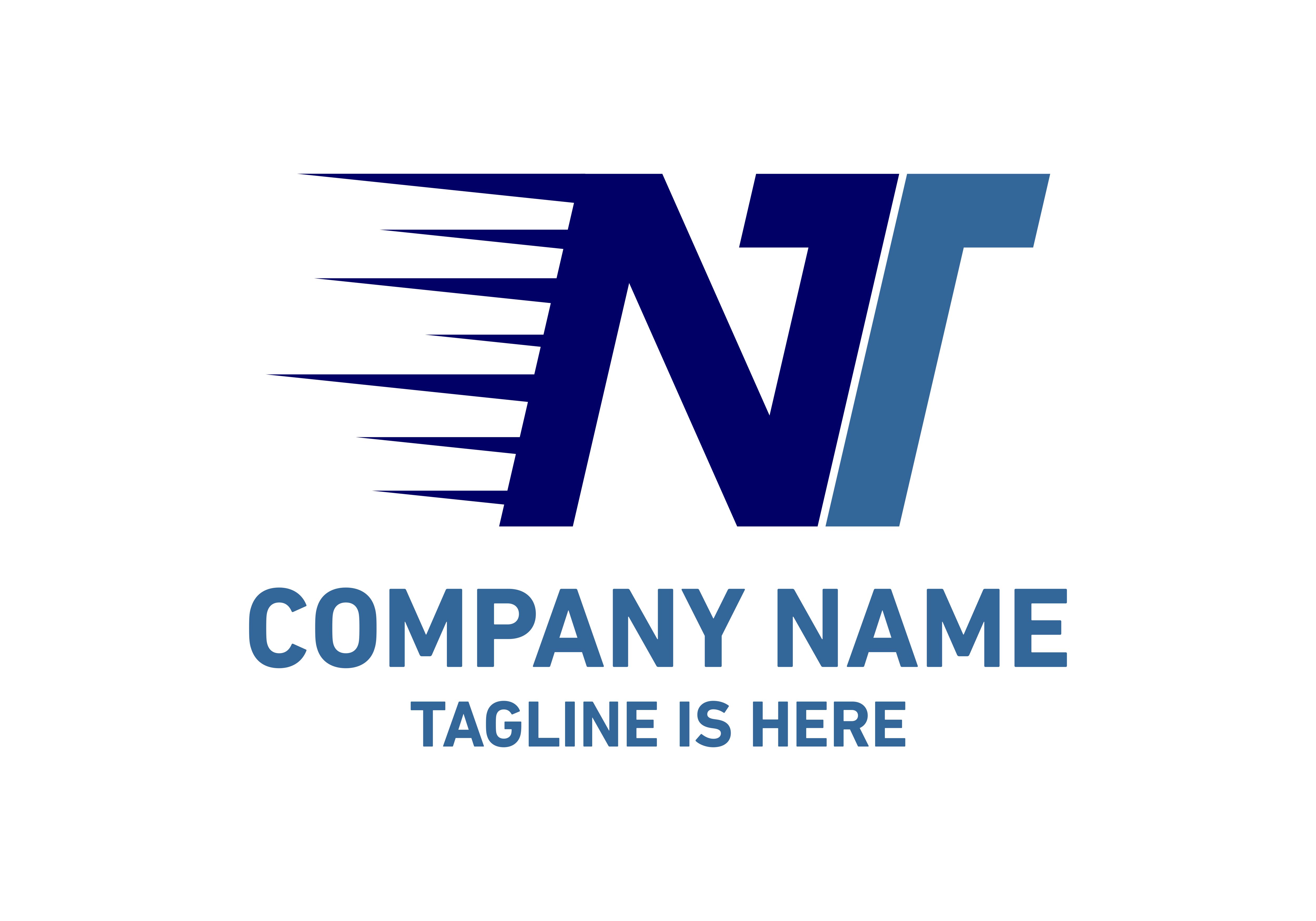 Letter NT logo.