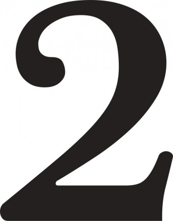 Number 2 clipart - Clipground